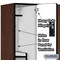 Salsbury Industries Wardrobe Locker, 45" W, 21" D, 76" H, (3) Wide, (6) Openings, Mahogany 27361MAH - alternate 3